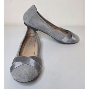 Vionic Spark Maria Ballet Flats Size 10 - Gray Suede